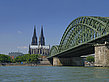 Hohenzollernbrücke am Kölner Dom
