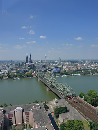 Hohenzollernbrücke und Kölner Dom Foto 