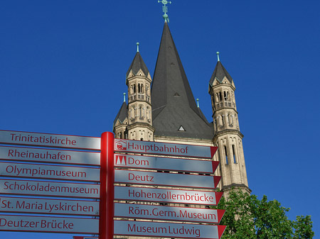 Schild vor Groß St.Martin