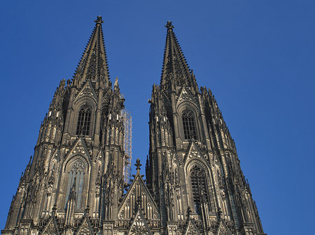 Westfassade des Kölner Doms Fotos