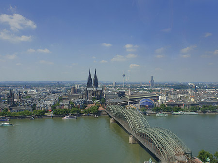 Hohenzollernbrücke und Kölner Dom Foto 