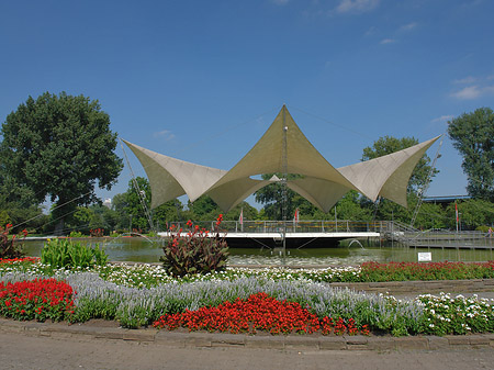 Fotos Tanzbrunnen ist rundum bepflanzt | Köln